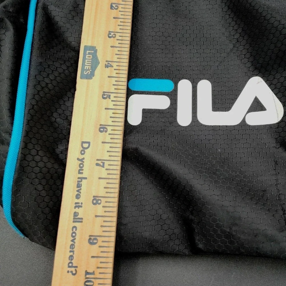 FILA Orson Sports Duffle Bag Canvas‎ Gym straps Zippers Front side Pockets📸👀